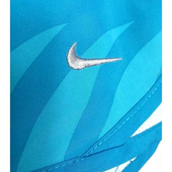 Nike Girls Shorts L Blue Dri-Fit Tempo Running Run Standard Lining Drawstring - Picture 6 of 8